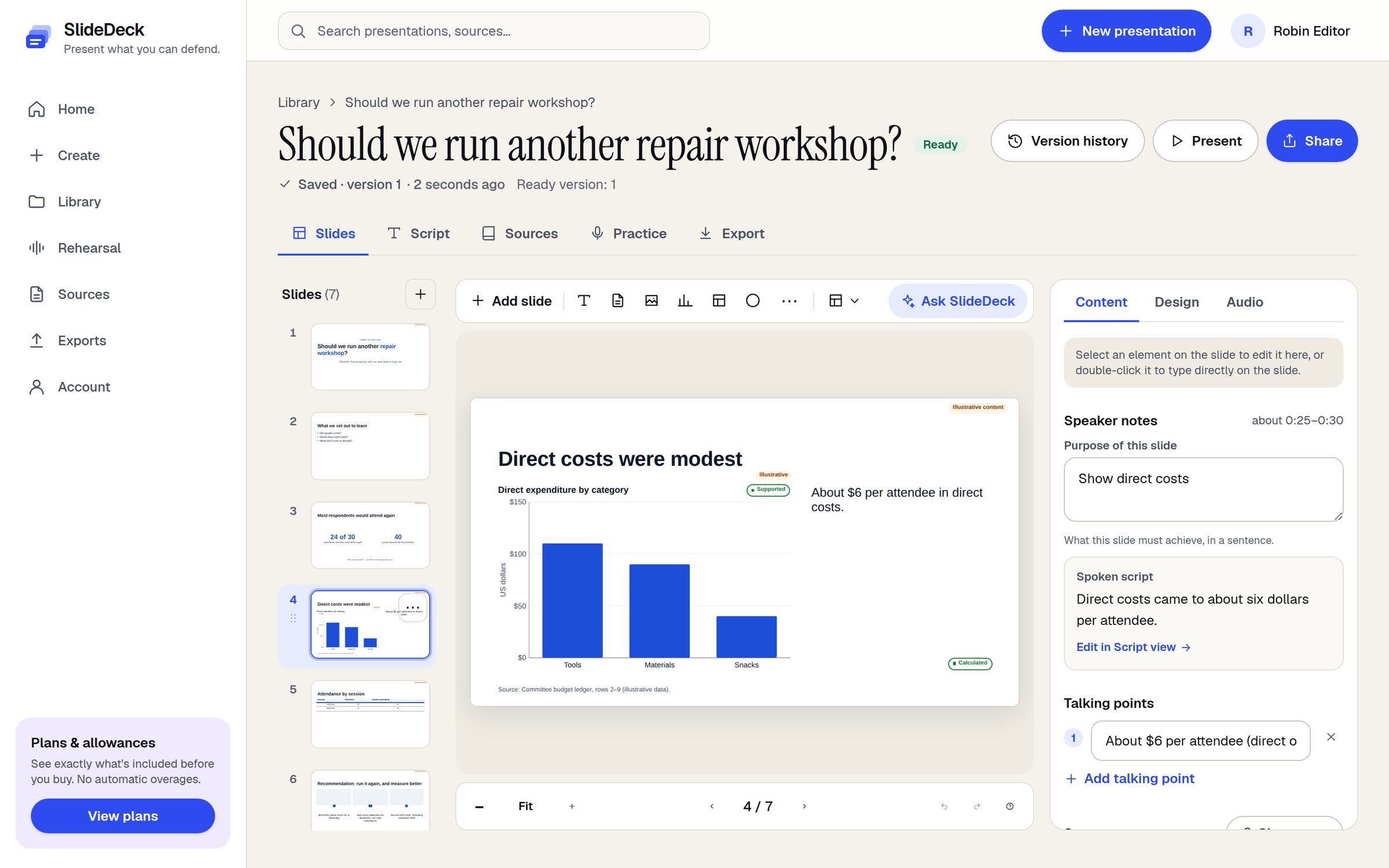 SlideDeck — Make the deck. Master the presentation.